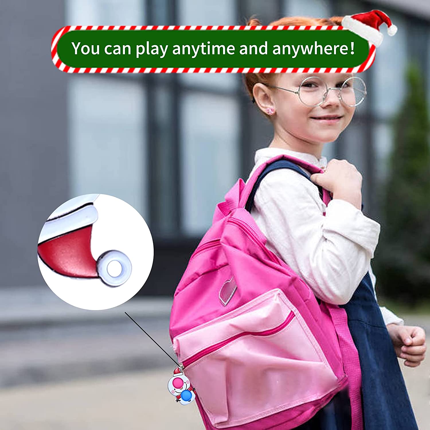 Christmas Mini Pop Fidget Simple Dimple Bubble Sensory Toy for Kids and Adults 4