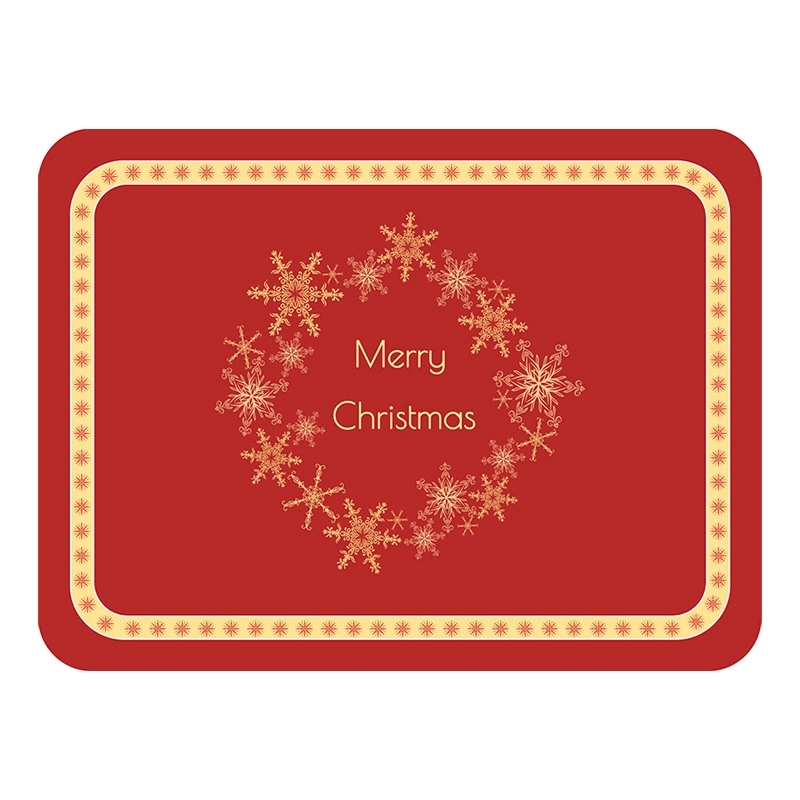 Christmas American Retro Leather Placemat 4