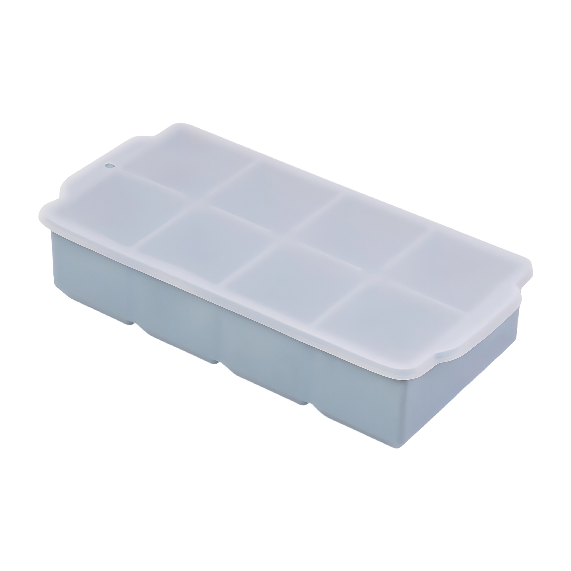 8-Cell Silicone Ice Cube Tray with Lid 3