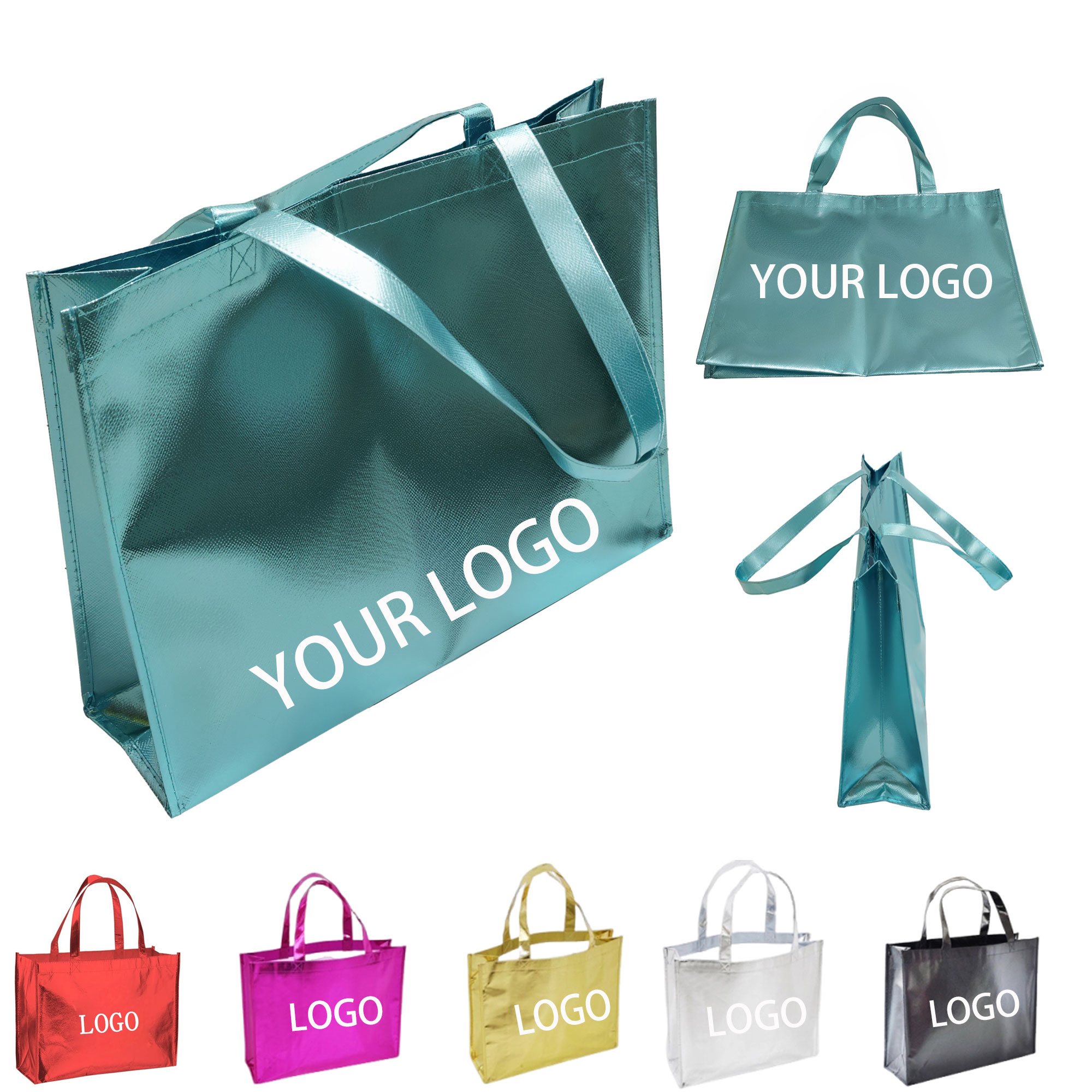 Metallic Laminating Tote Shopping Bag 2