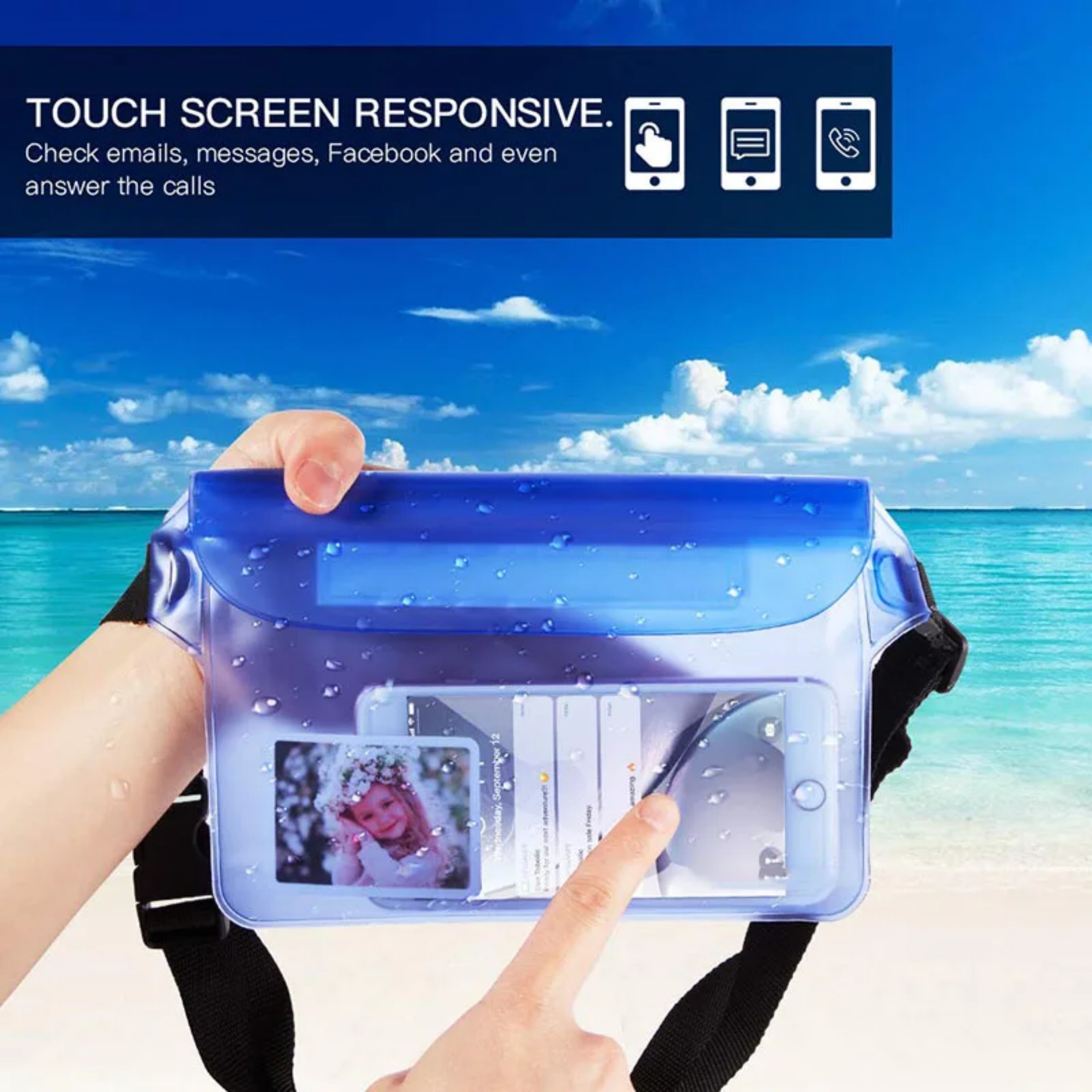 Waterproof Fanny Pack with Adjustable Waist Strap 4