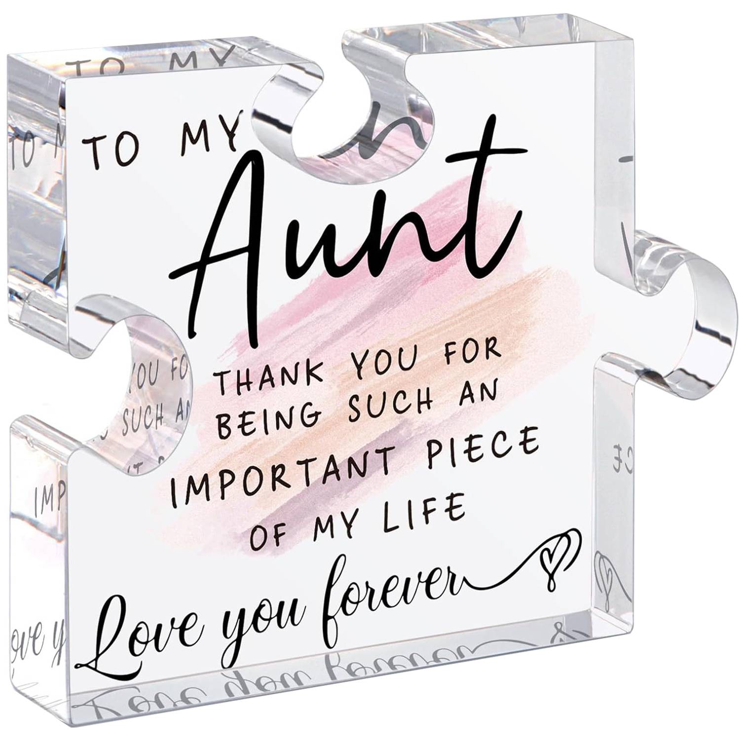 Acrylic Puzzle Plaque Desk Display Unique Present Decoration 6