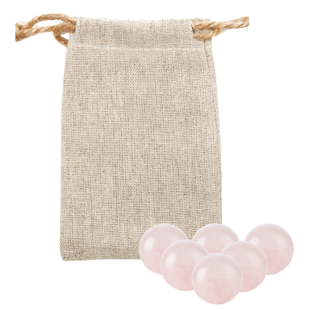 Twine Living® Rose Quartz Wine Gems Set of 6 4