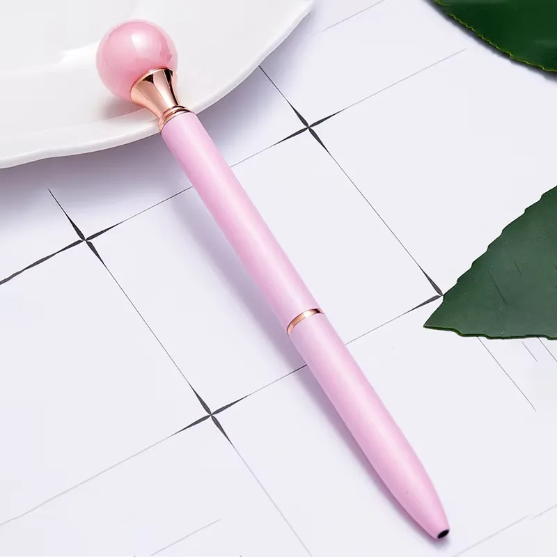 Pearl Top Deco Metal Ballpoint Pens 6