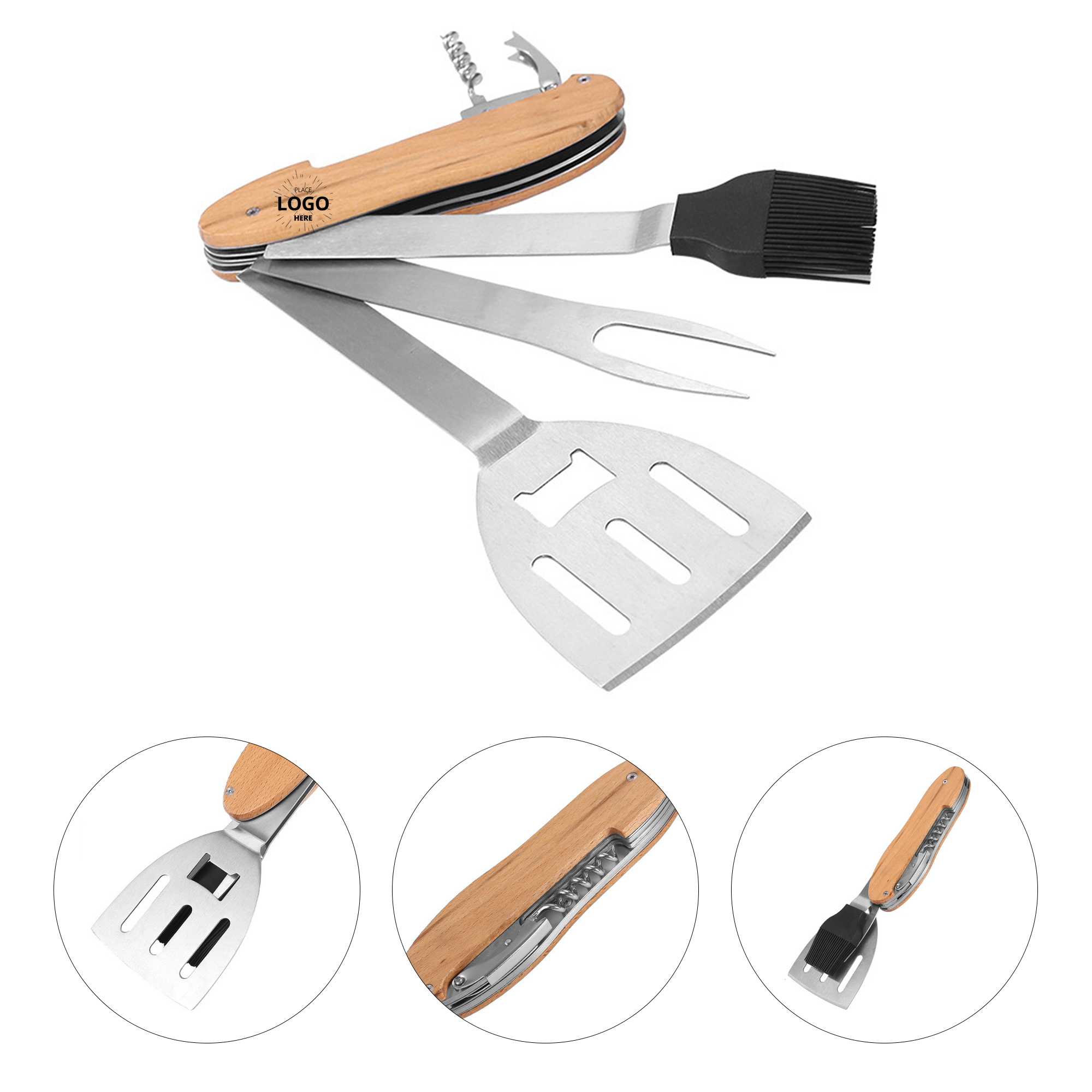 5 in 1 BBQ Multi-Tool Grilling Outdoor Foldable Portable 1
