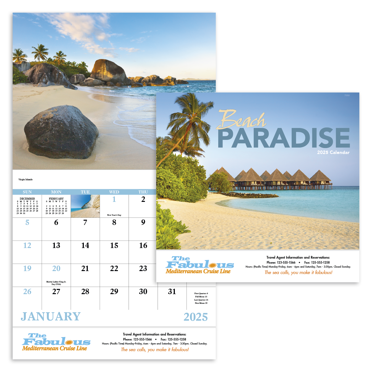 Good Value™ Beach Paradise - Stapled Calendar 19