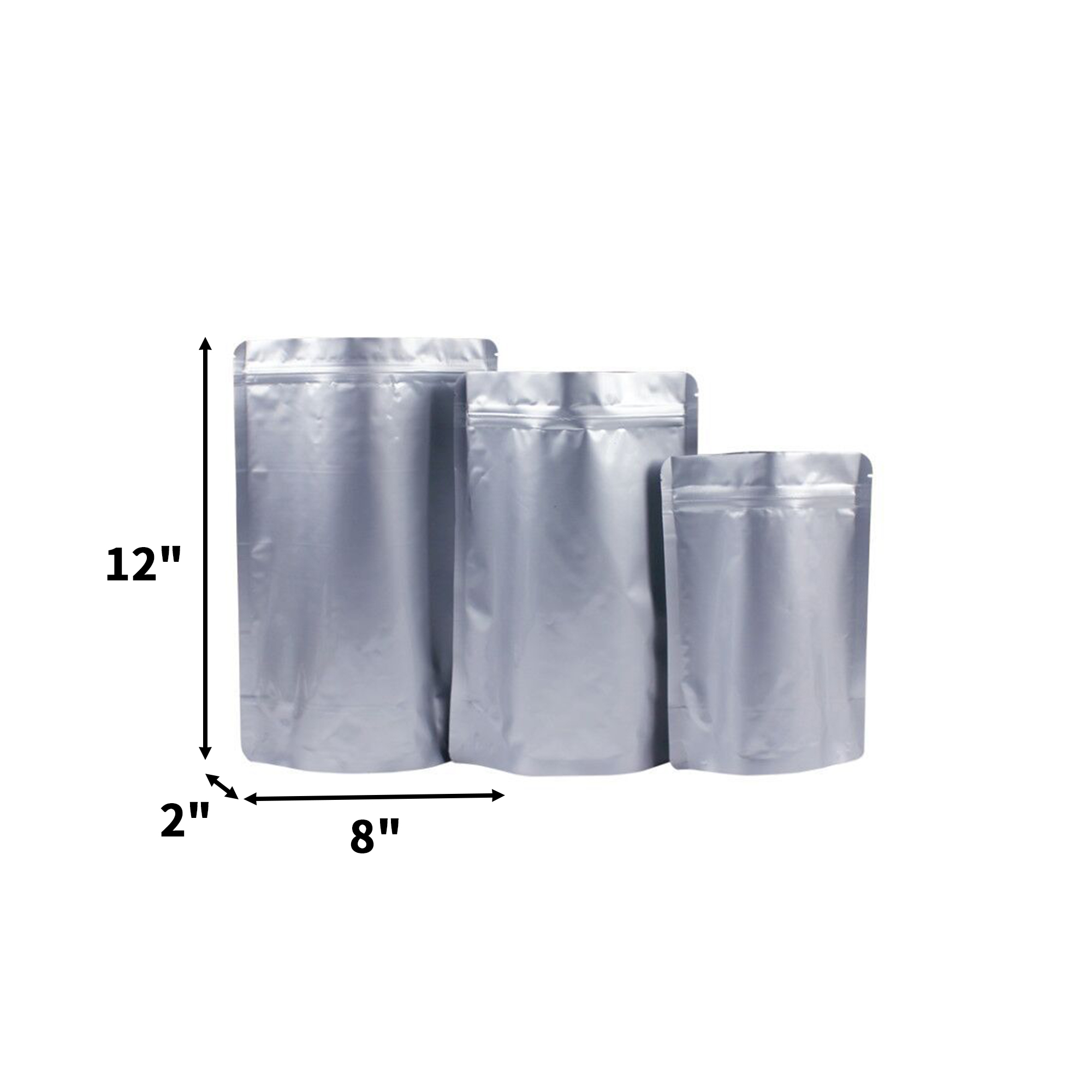Mylar Self Sealing Storage Bag Flat Stand Up 3