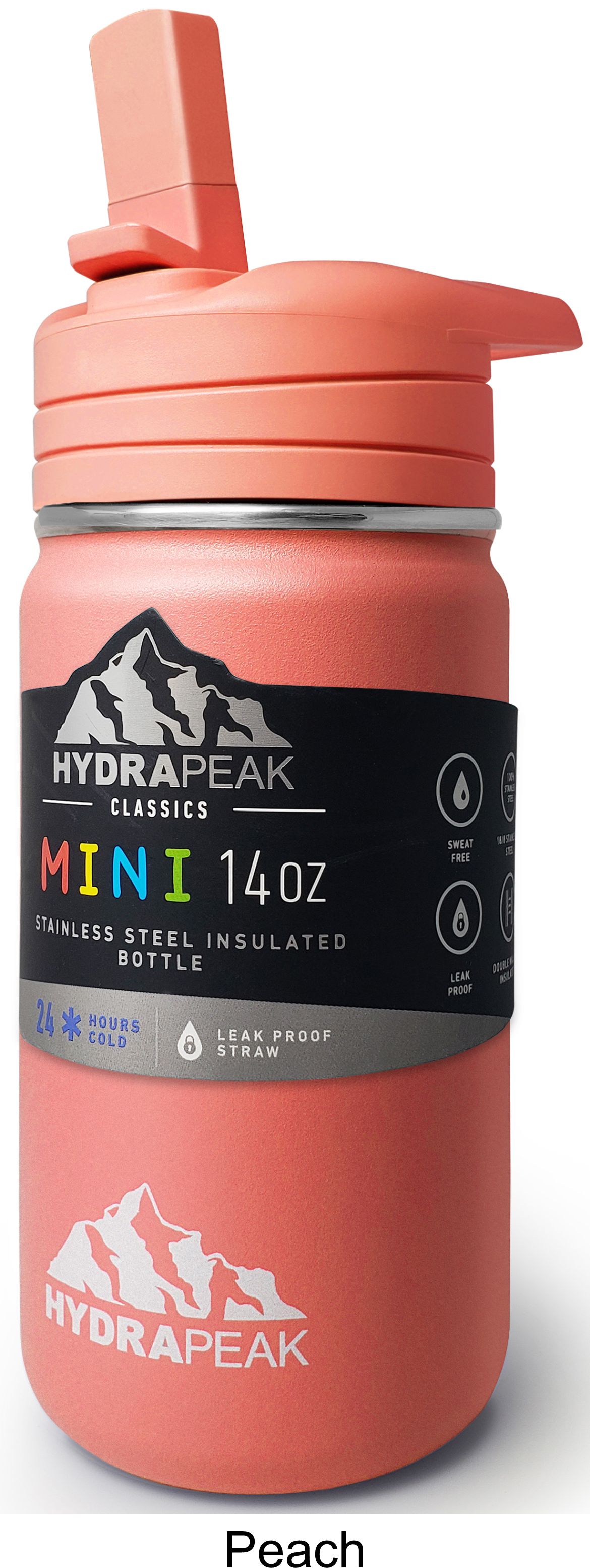 14 Oz. Hydrapeak Mini Water Bottle LIFETIME WARRANTY! 8