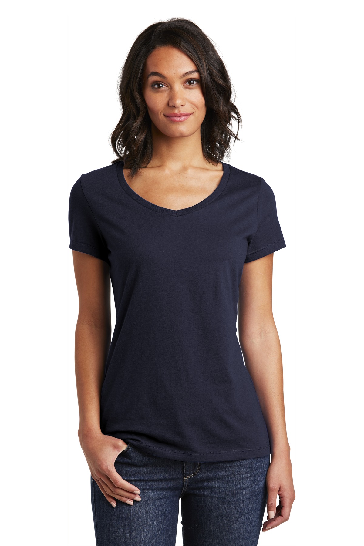 District Women's Very Important Tee V-Neck. DT6503 57