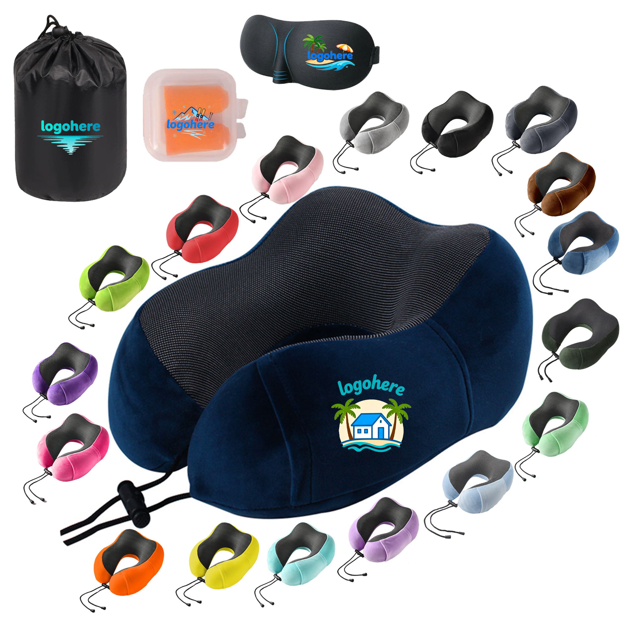 Portable U Shape Pillow Set 4