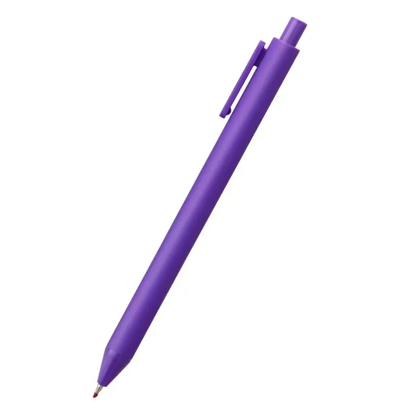 Solid Trim Click Stick Ballpoint Pen with Pocket Clip 3
