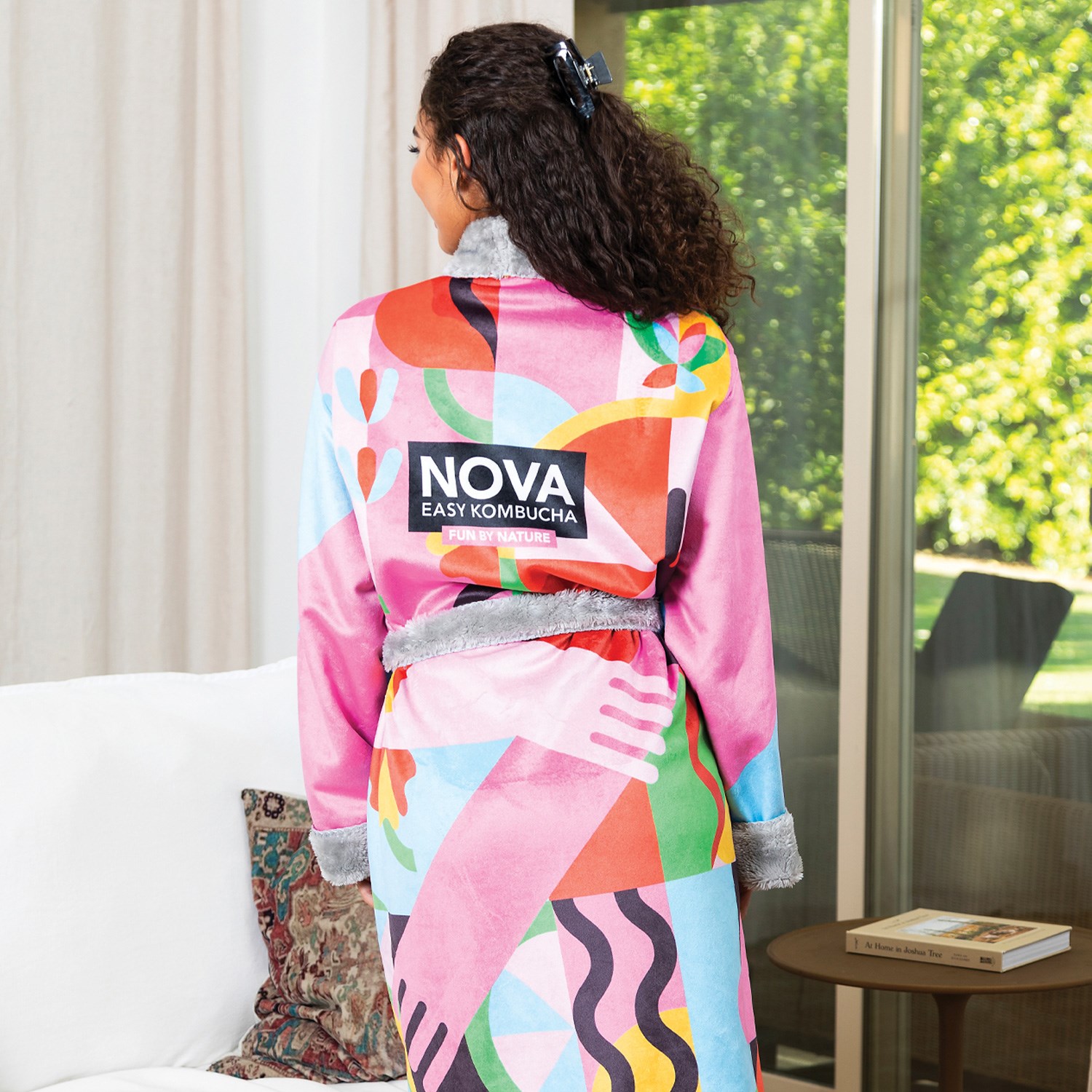 Blank - Sublimated Shawl Collar Robe SM (Not Sewn) 2