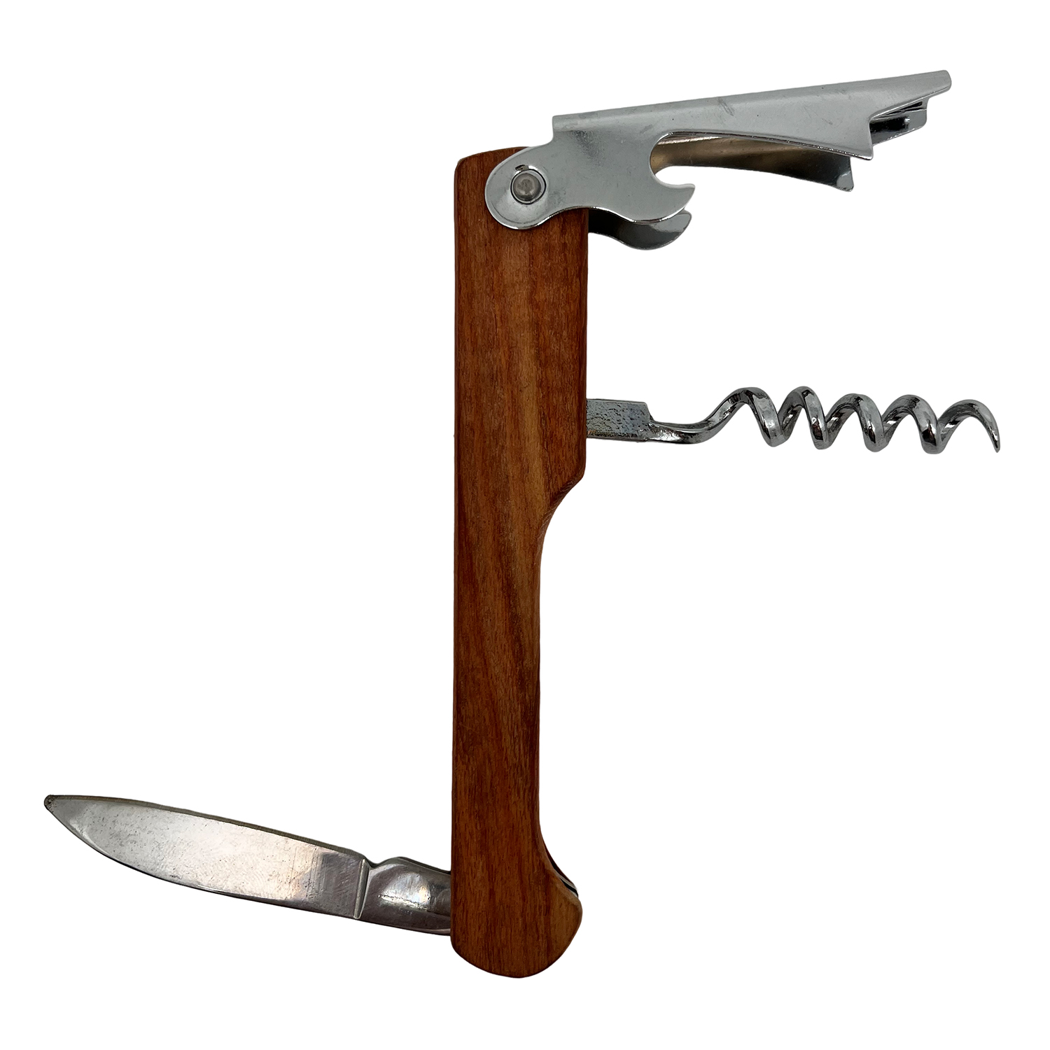 Wooden Wine and Bottle Opener with Knife 1