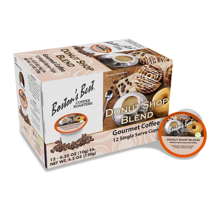 Donut Shop Blend Coffee Pods - 12 Single Serves/Box 2
