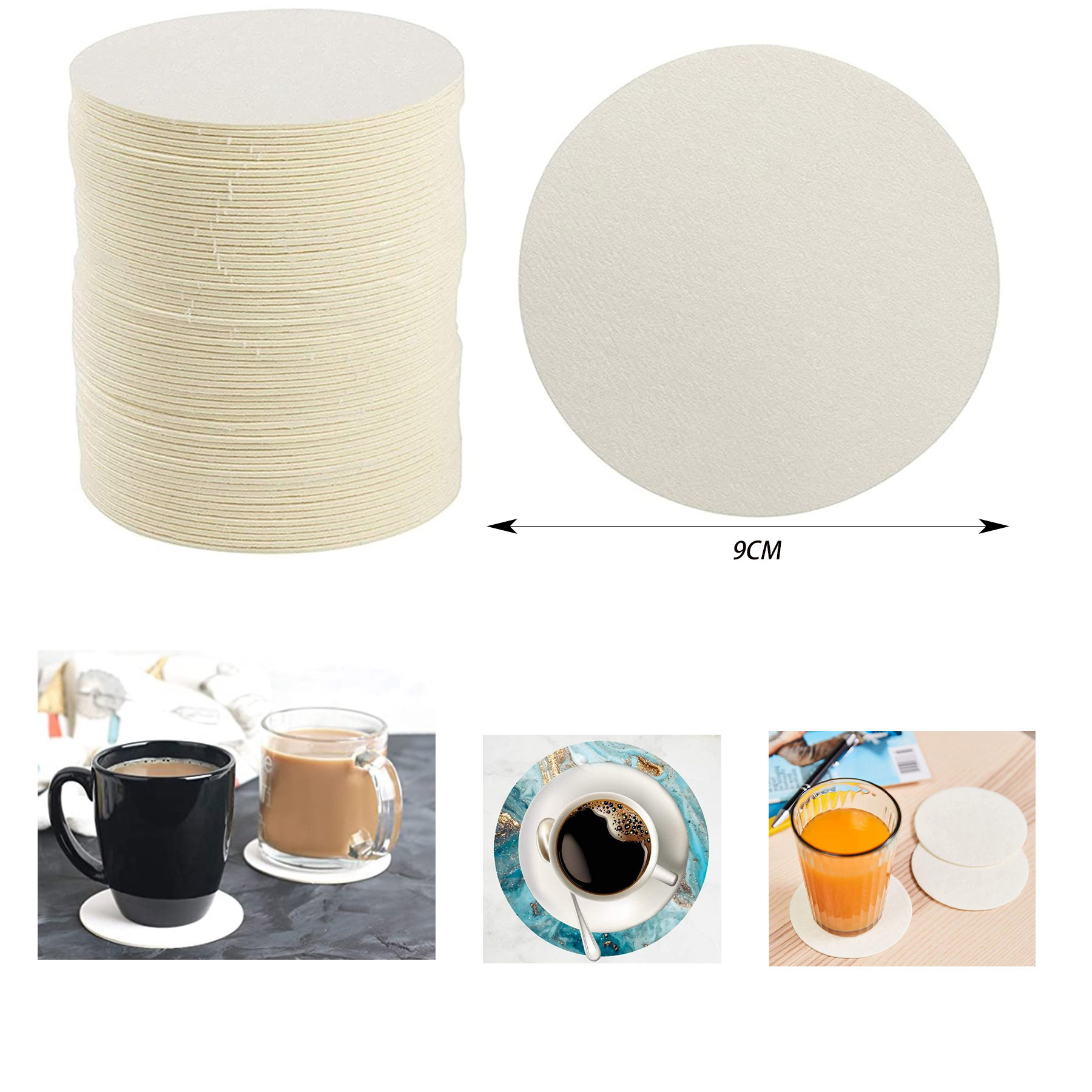 Disposable Absorbent Paper Coasters 3