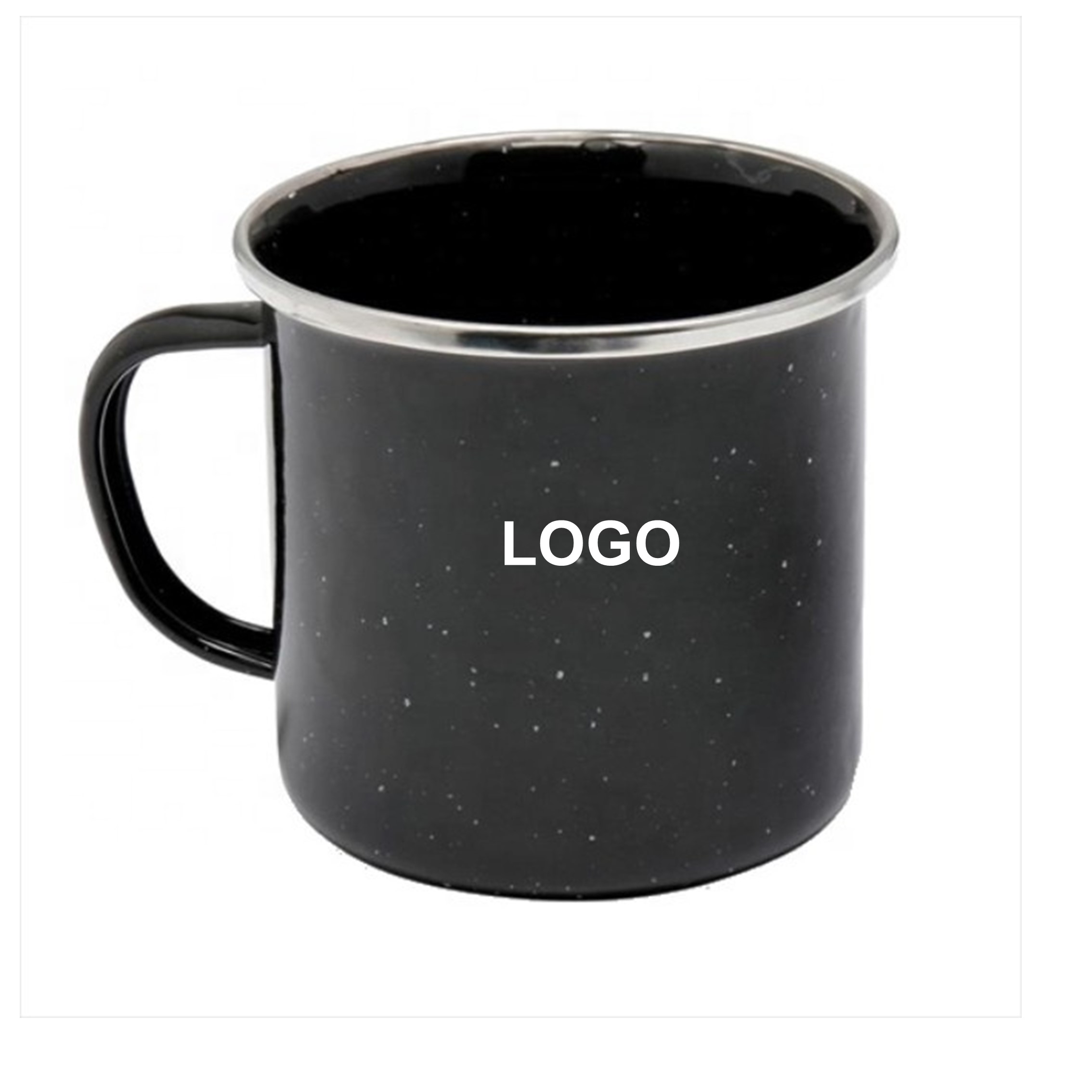 Retro Speckled Promotional Campfire Mug 1