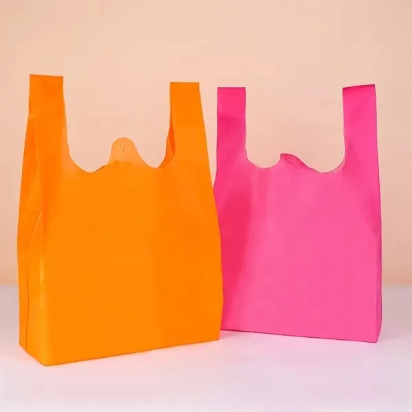 Vest Shopping Bag with Reusable Non-Woven Eco-Friendly Tote 2