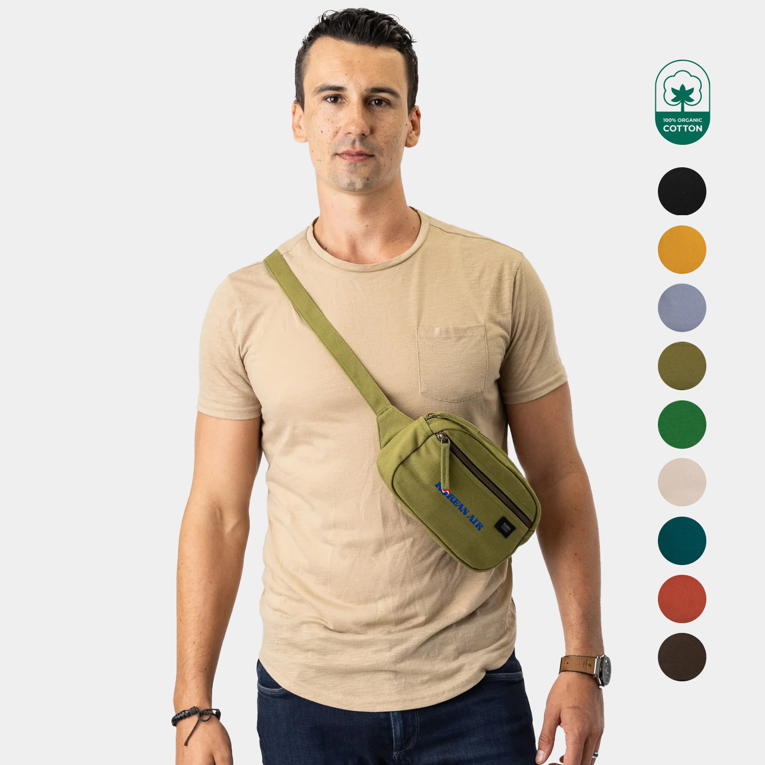 TERRA THREAD® - Cadera Fanny Pack Sustainable GOTS & Fair Trade Certified 1