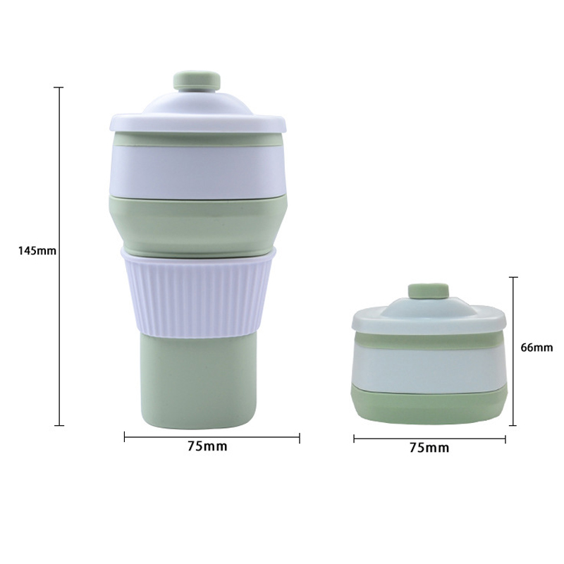 Silicone Collapsible Reusable Telescopic Coffee Cup 4