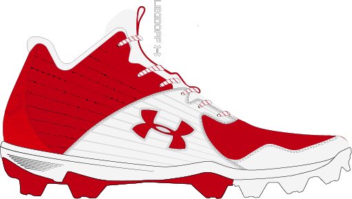 Men's UA Leadoff Mid RM Baseball Cleats 3