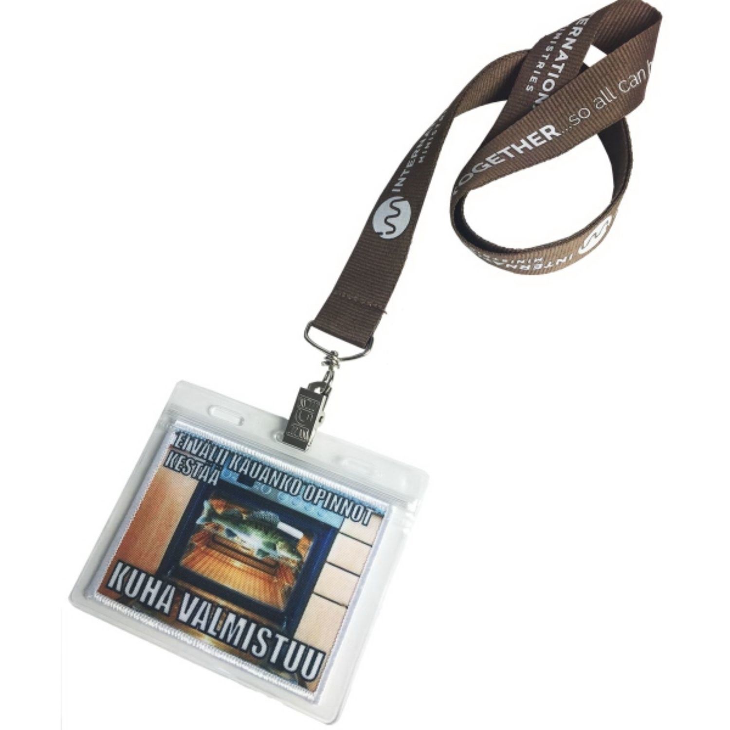 Lanyard w/ Badge holder combo Clear Vinyl 8