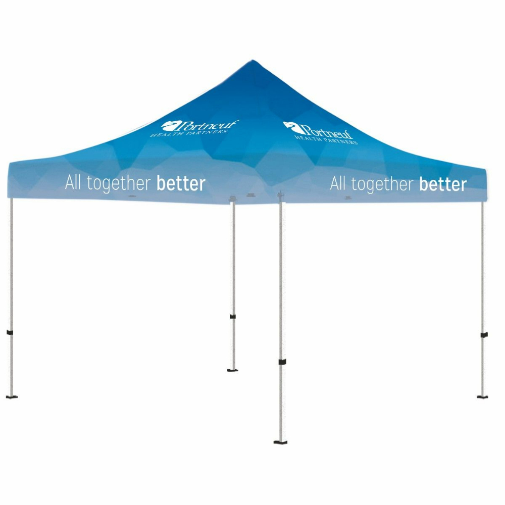 10' x10' Pop Up Tent Full-Color, Full Bleed Dye-Sublimation Advertising Canopy 1
