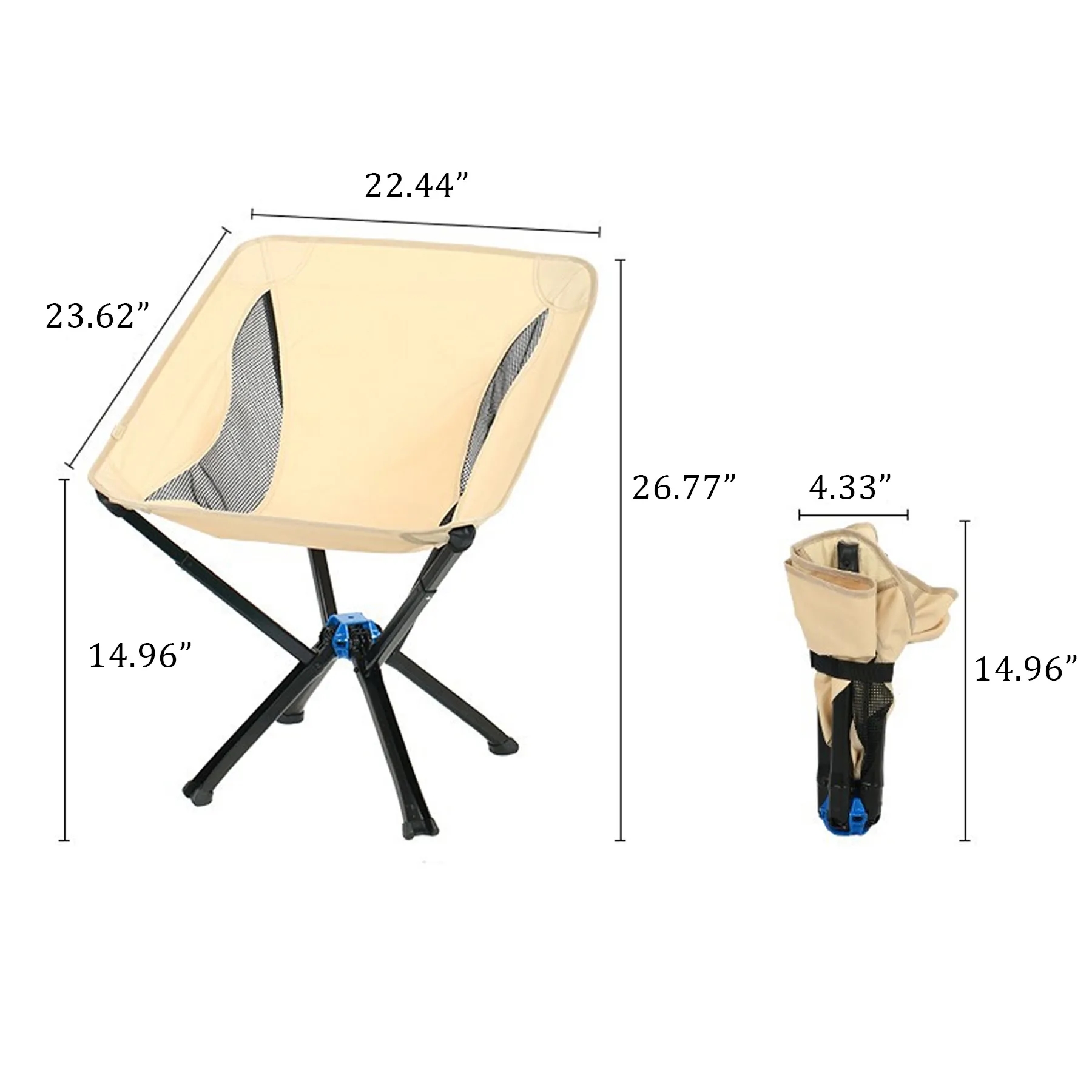 Portable Folding Picnic Director Chair Fishing Stool 4