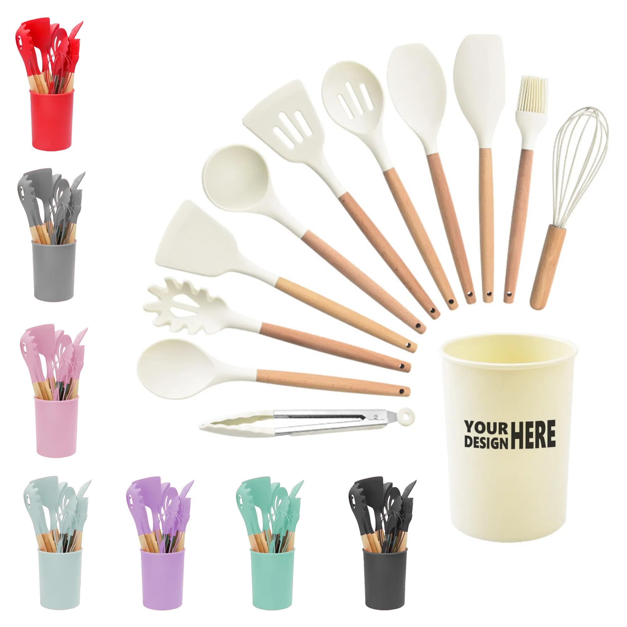 12-Piece Silicone Kitchen Utensil Set