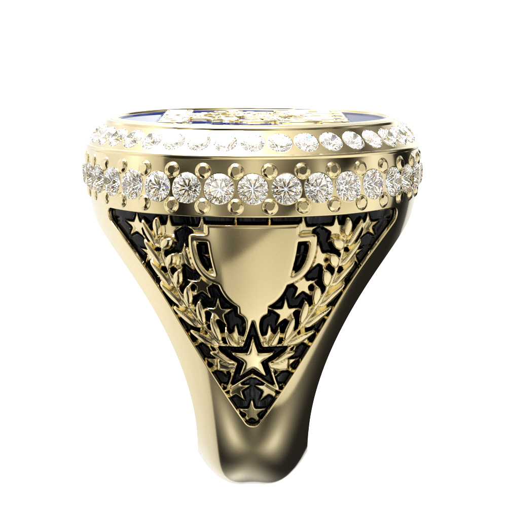 Custom World Class Ring w/ Custom Top & Stock Sides 9