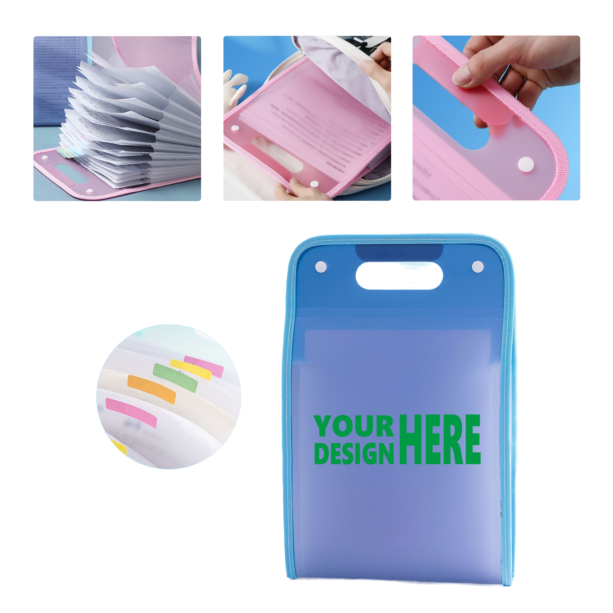 MOQ50 Accordion File Organizer for Students and Office 2