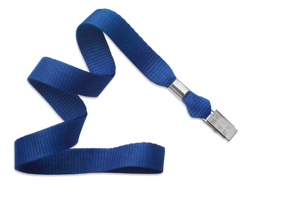 5/8" Blank Lanyard w/Bulldog Clip (Royal Blue) 2