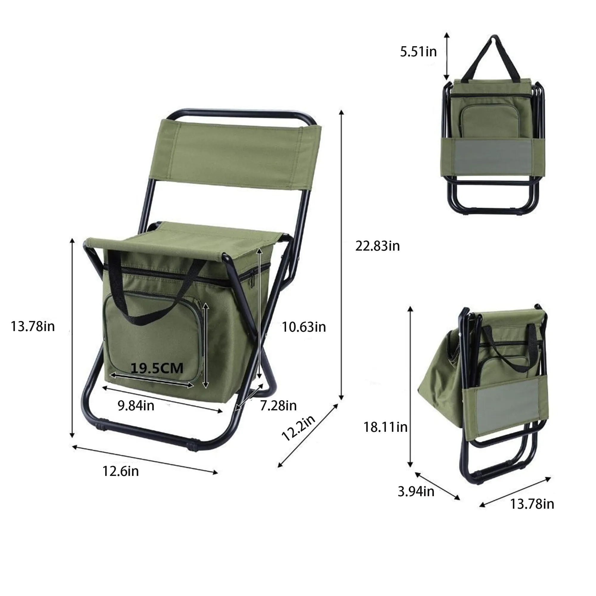 Foldable Chair with Cooler Bag 3