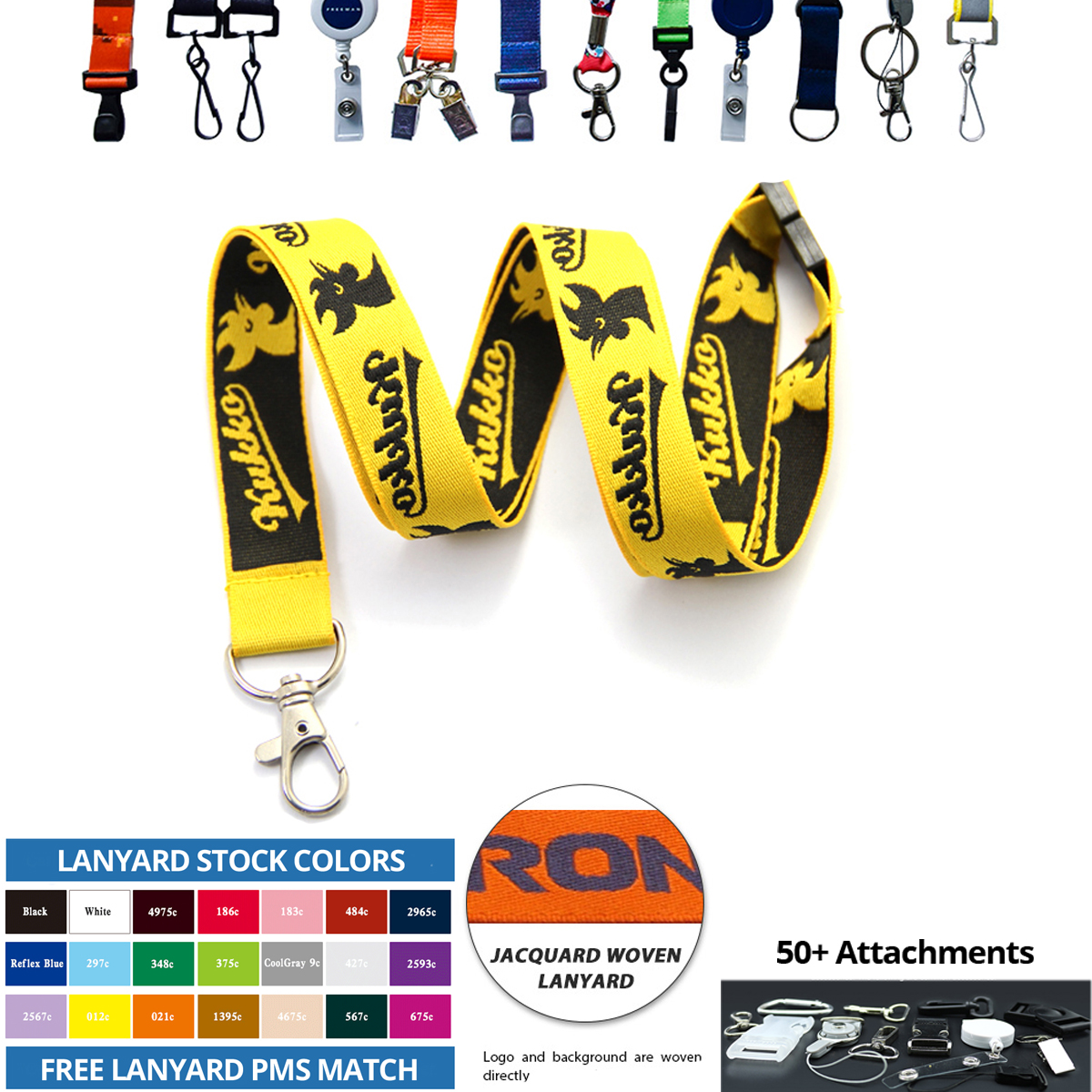 Dual-Sided Custom Jacquard Lanyard 2