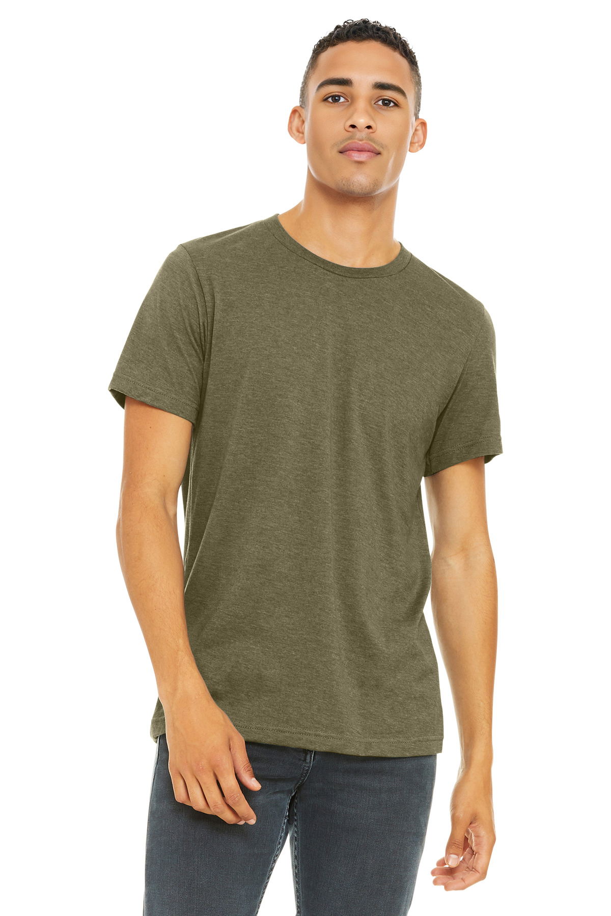 BELLA+CANVAS Unisex Heather CVC Short Sleeve Tee. BC3001CVC 728