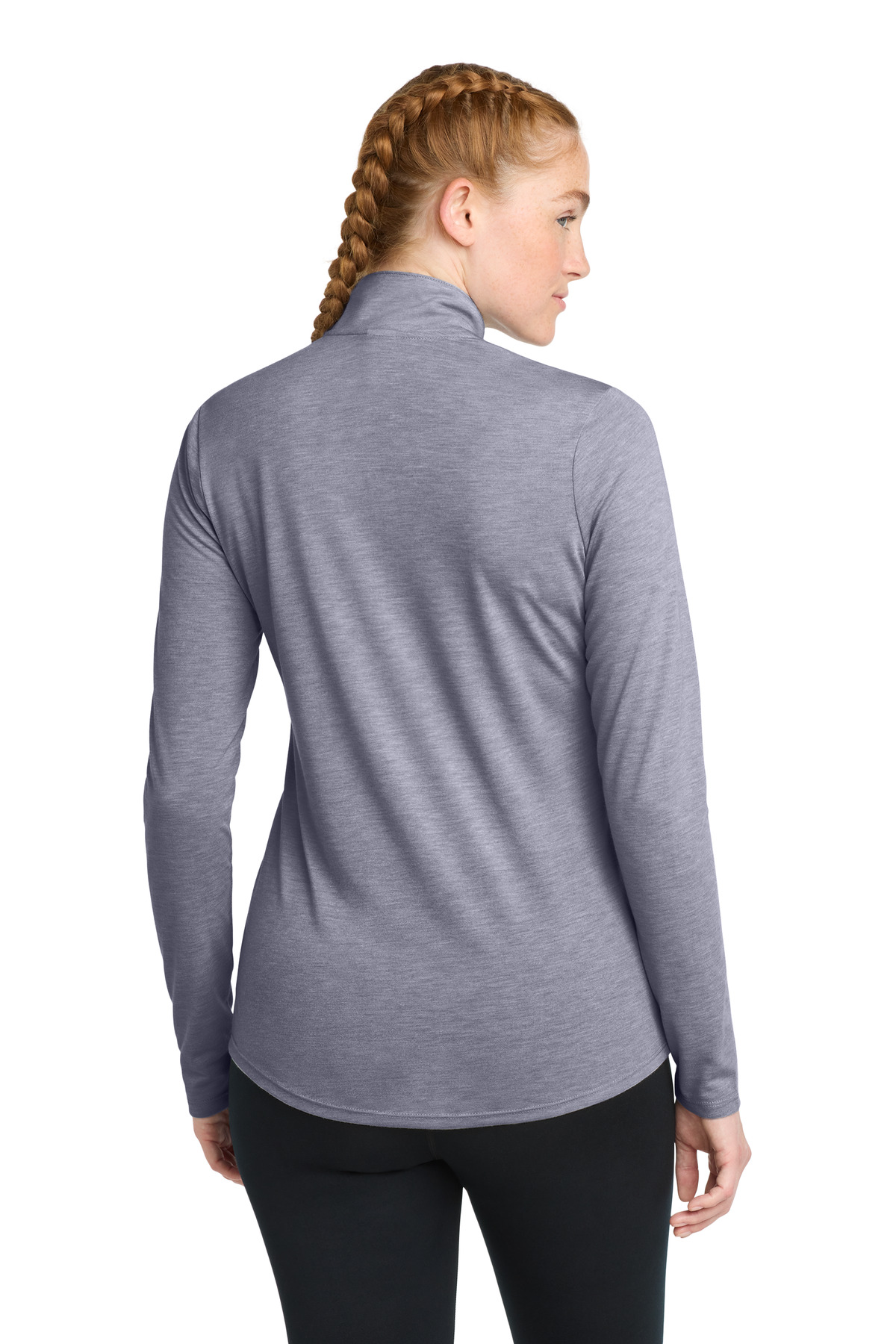 Sport-Tek Women's PosiCharge Tri-Blend Wicking 1/4-Zip Pullover. LST407 13