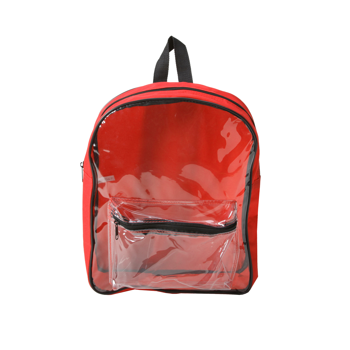 600D Poly W/Clear PVC Front Backpack (Bag, Backpack) 10