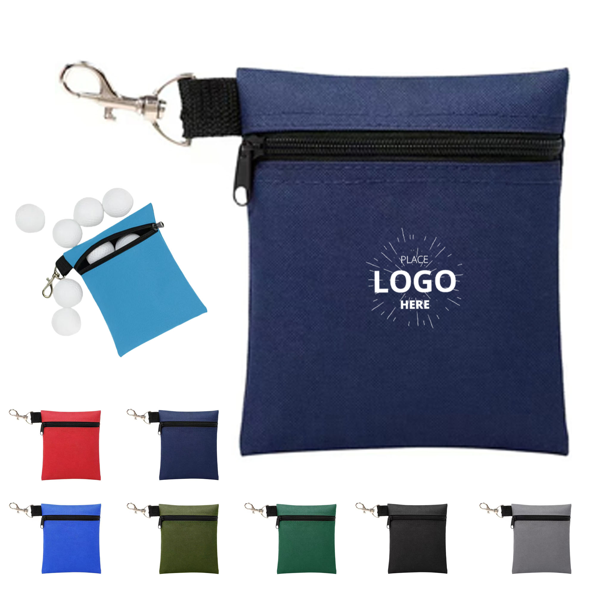 Compact Nylon Golf Accessory Bag 2