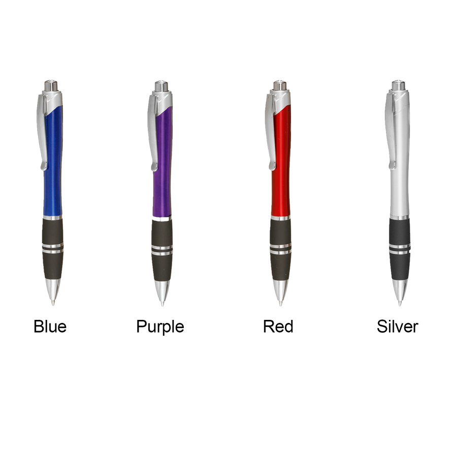 Plastic Pens with Silver Accents 8