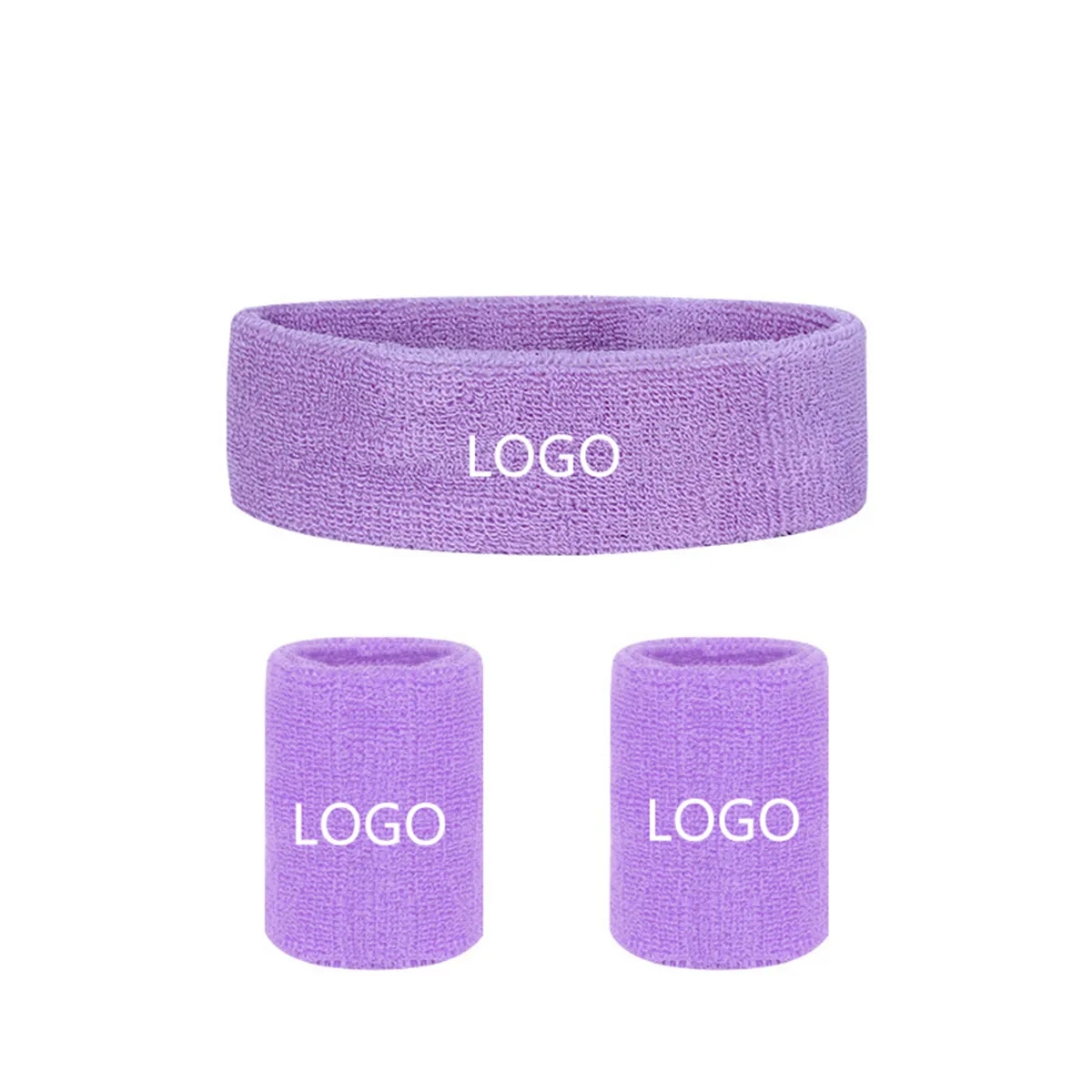 Headband Wristband Set Terry Cloth 6