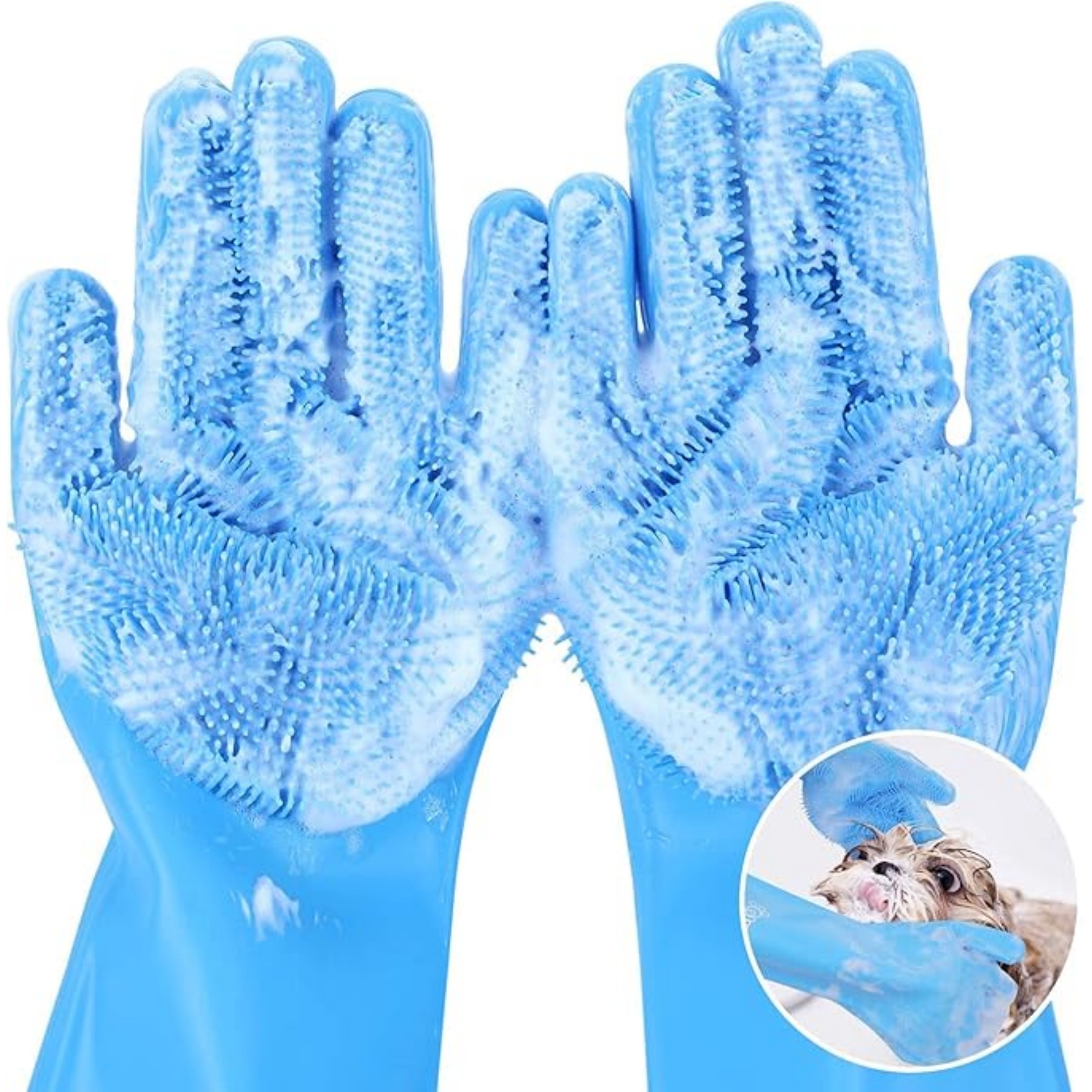 High Density Heat Resistant Silicone Pet Gloves 2