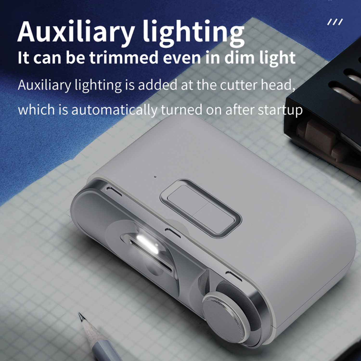 2 In 1 Electric Nail Clipper Cutter W/ Led Light 5