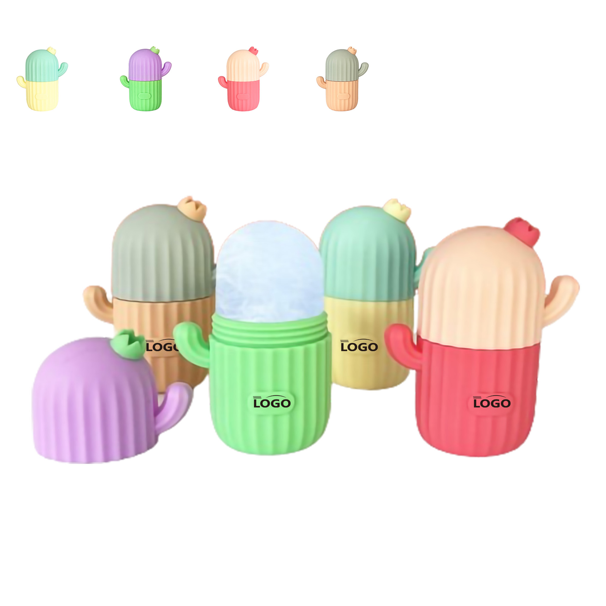 Custom Portable Silicone Cute Ice Cube Roller For Face MOQ100 6
