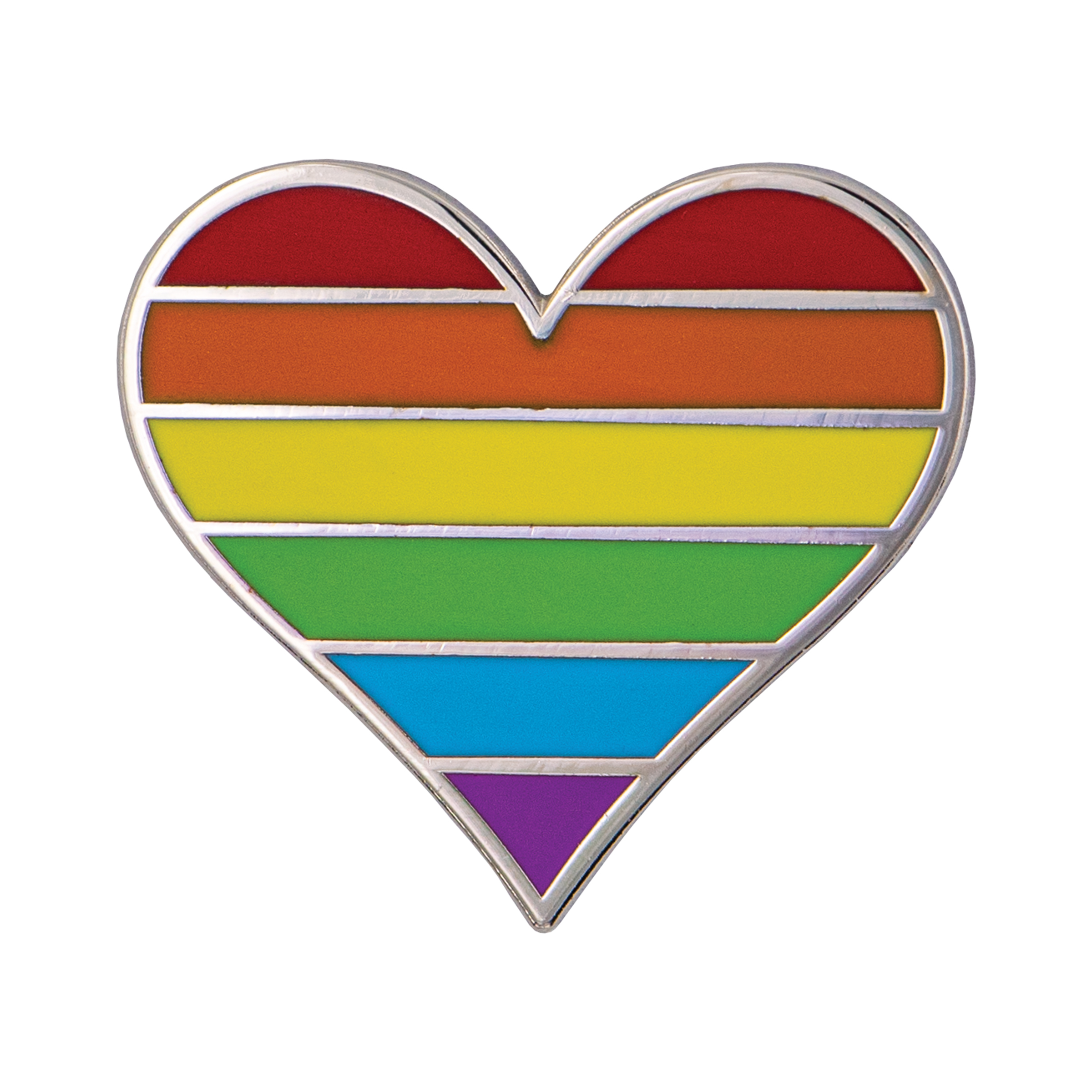 Rainbow Heart Pride Lapel Pin 1