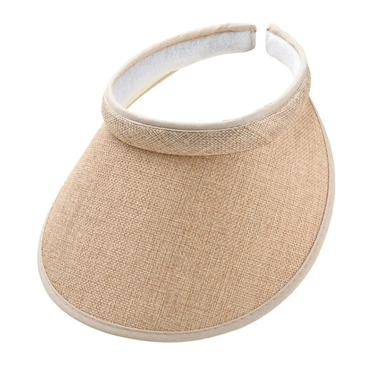 Lightweight Linen Visor Cap For UV Protection 12