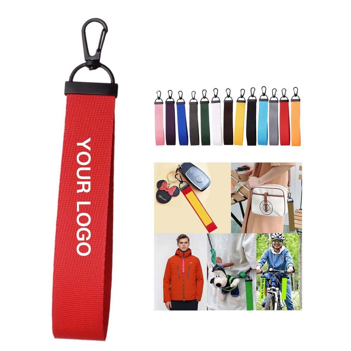 Practical Ribbon Keychain for Trade Shows and Events 1