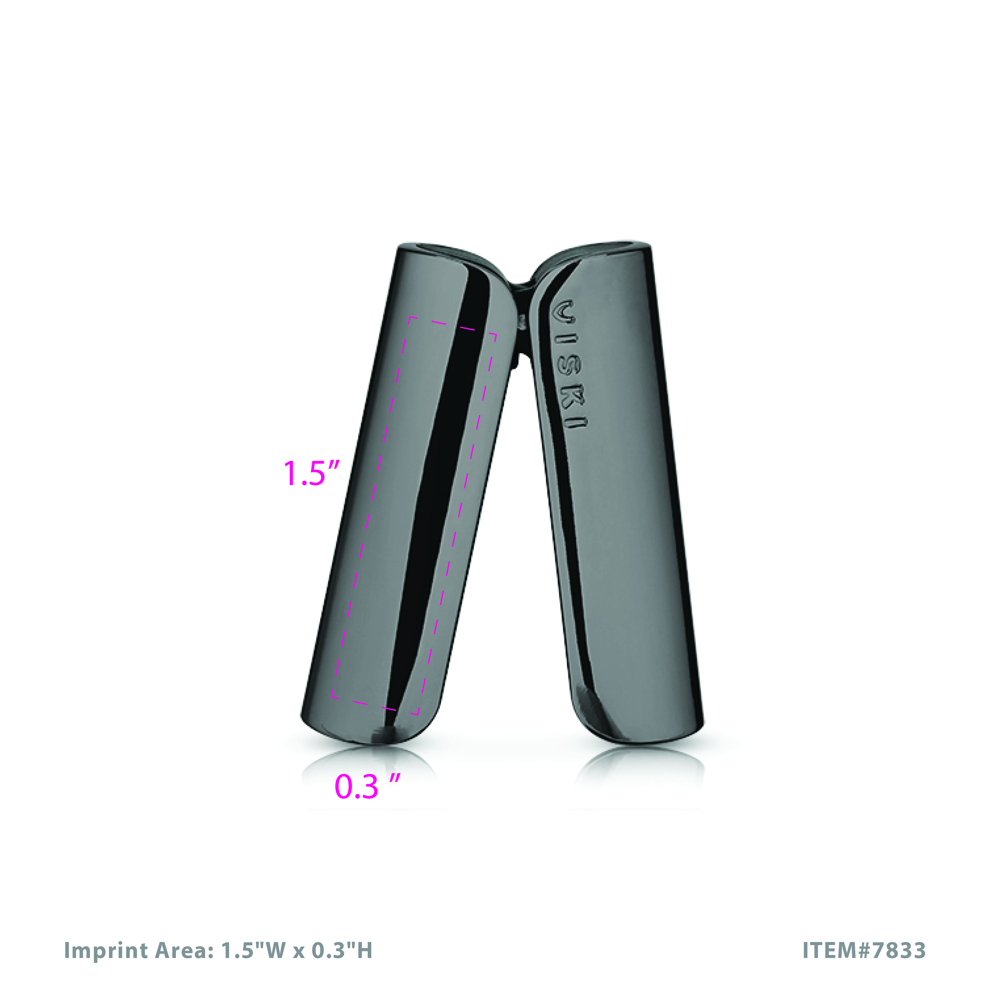 Viski® Gunmetal Heavyweight Foil Cutter 1