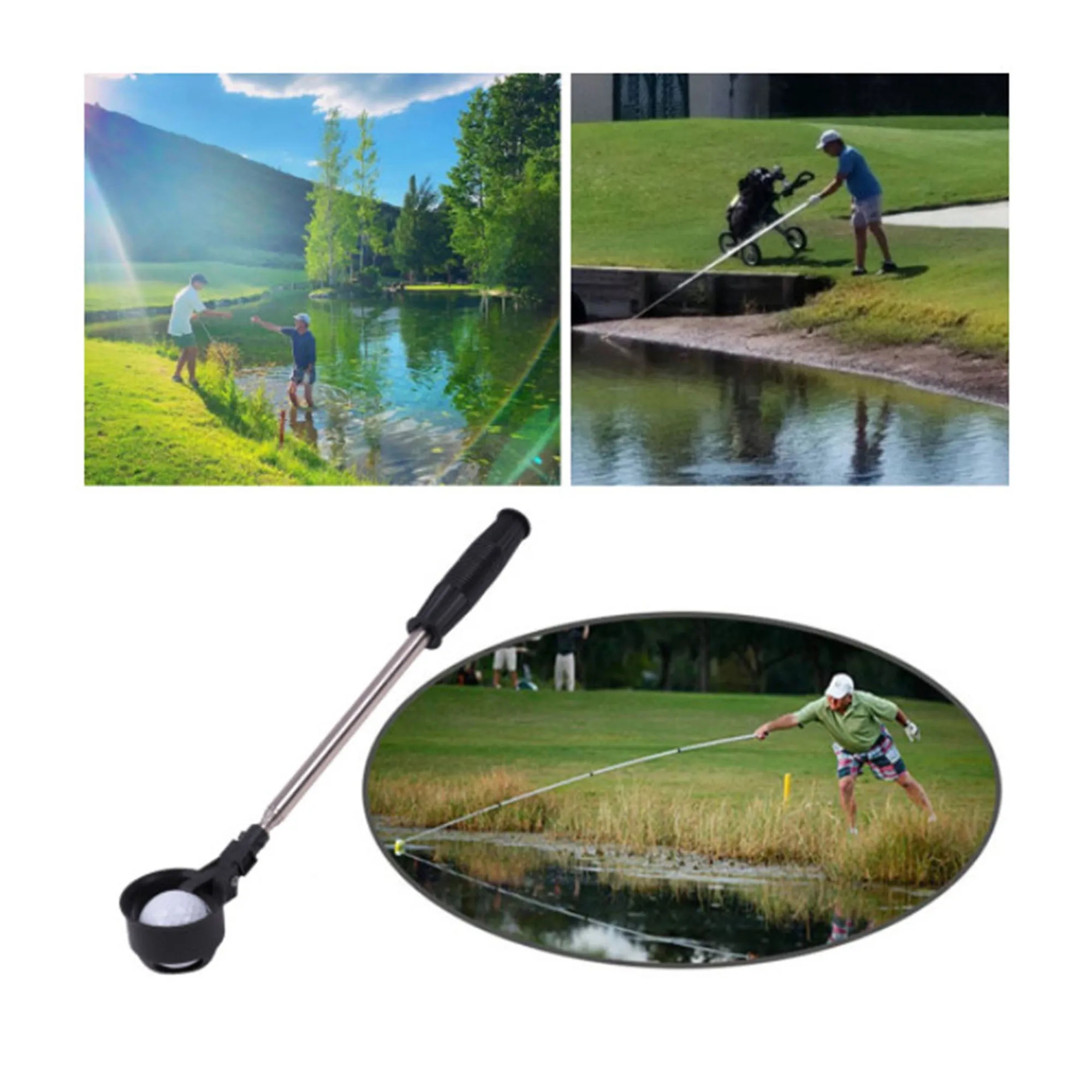 Stainless Telescopic Extendable Golf Ball Retriever 5