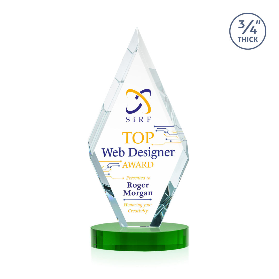 Richmond VividPrint™ Award on Alberton Base - Green 10