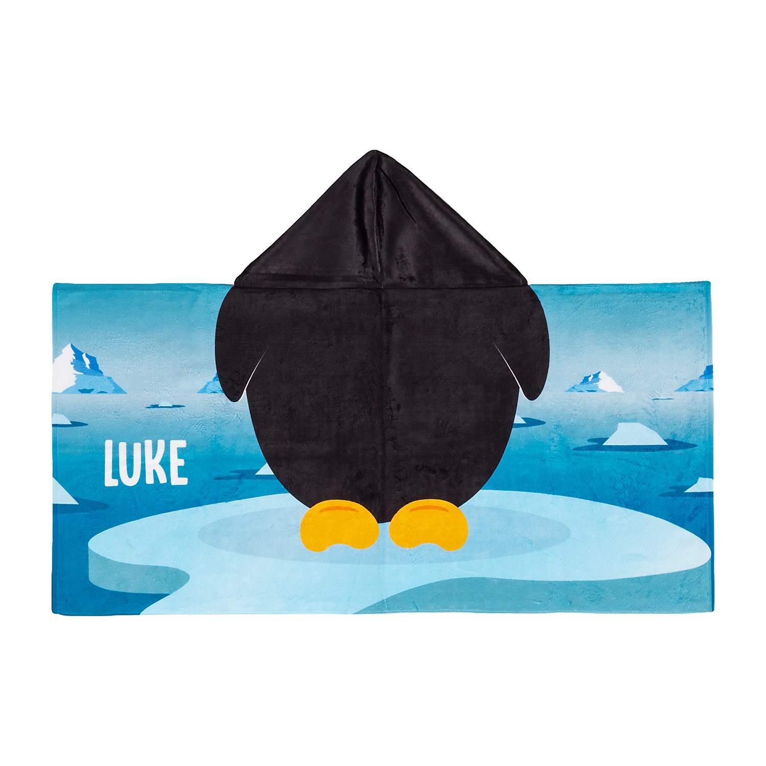 Kids hooded beach towel (Not Sewn)