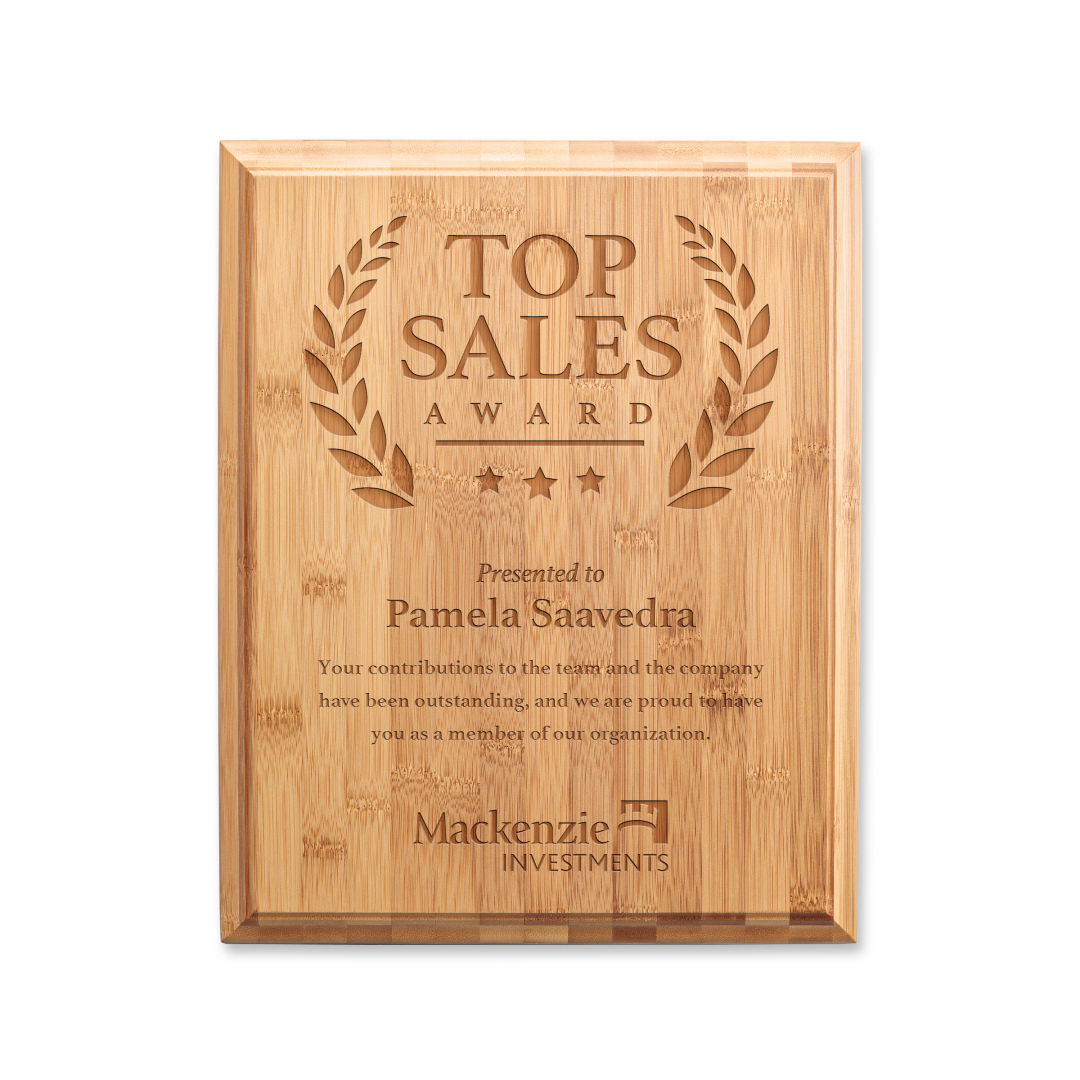 Bamboo Engraved Plaque 5
